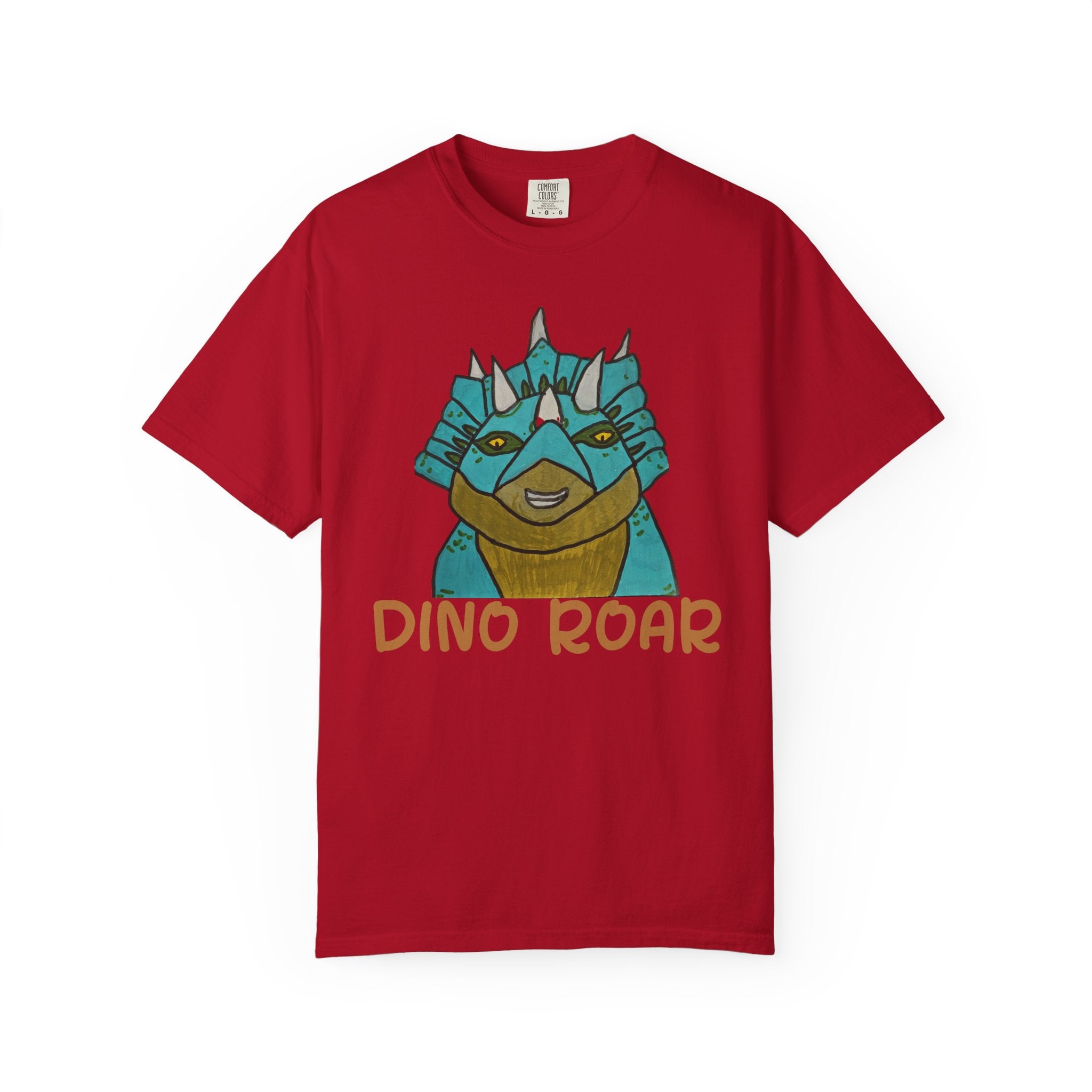 Dino Roar Triceratops Tee | Dinosaur Illustration T-Shirt