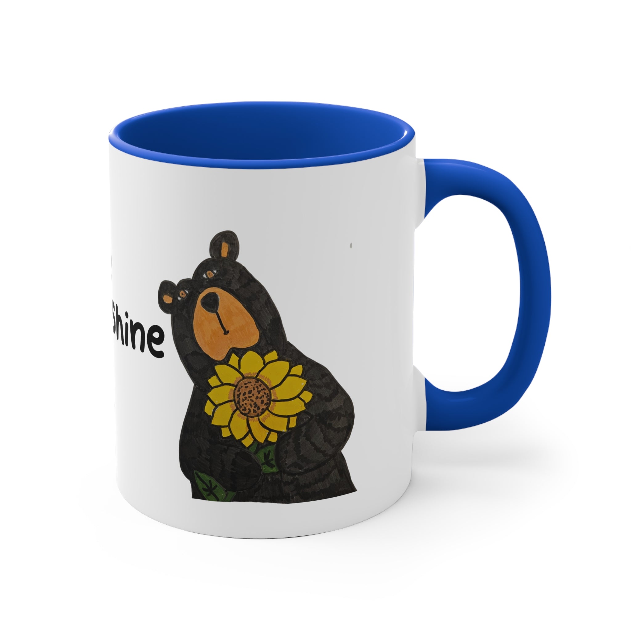 Whimsy Grr Sunflower 11oz Accent Mug