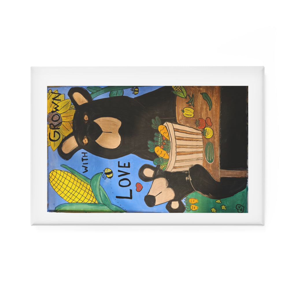 whimsy grr Button Magnet, Rectangle