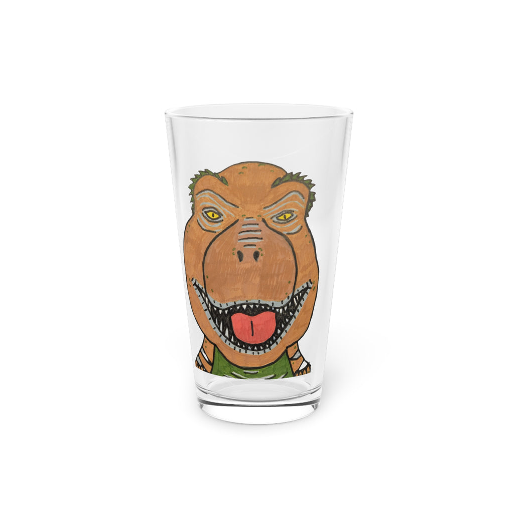 Dino Roar Pint Glass, 16oz
