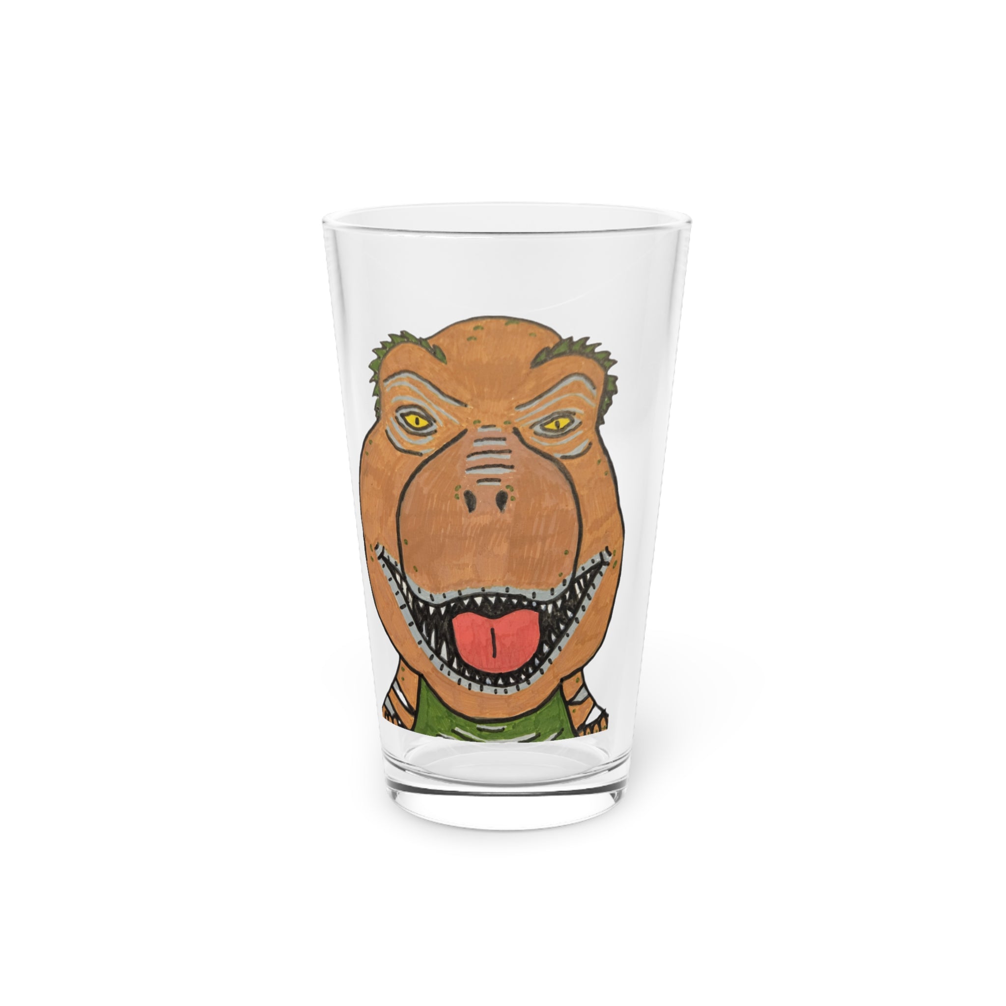 Dino Roar Pint Glass, 16oz