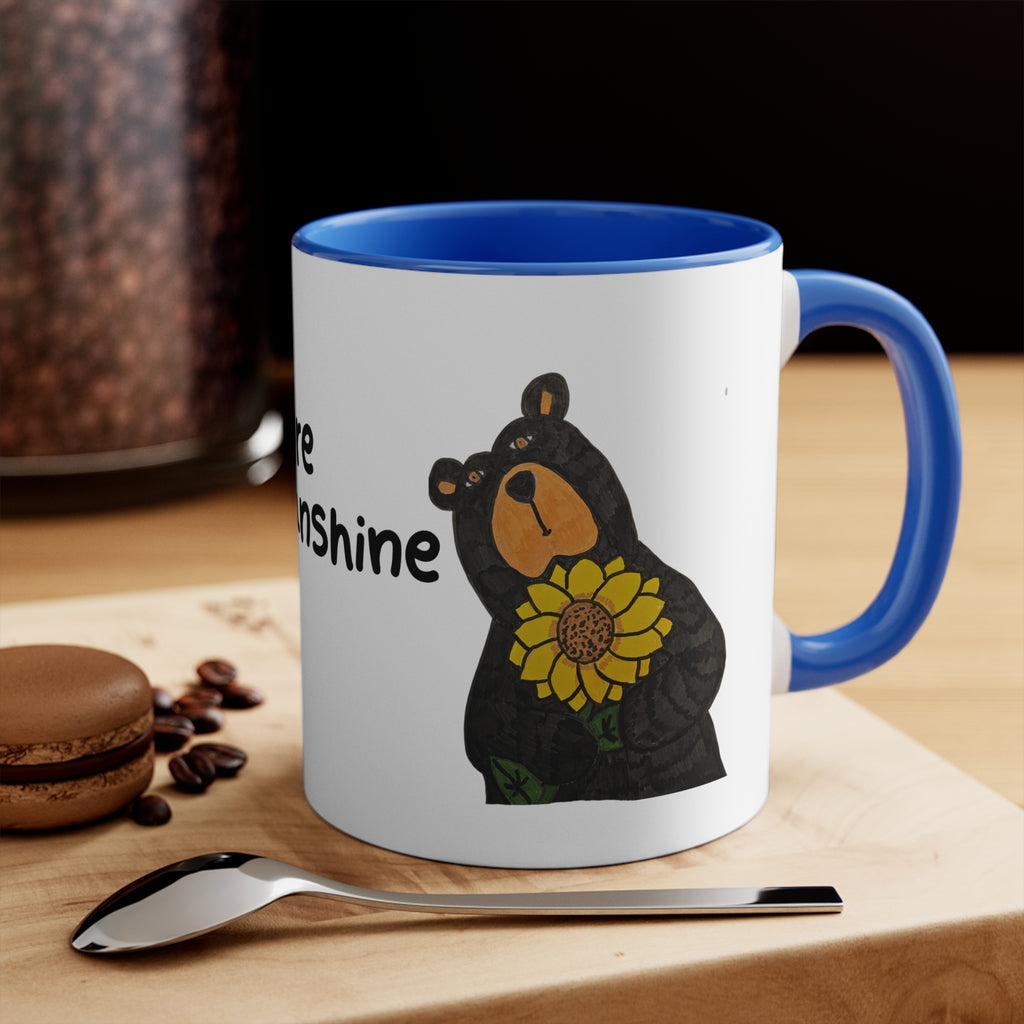 Whimsy Grr Sunflower 11oz Accent Mug