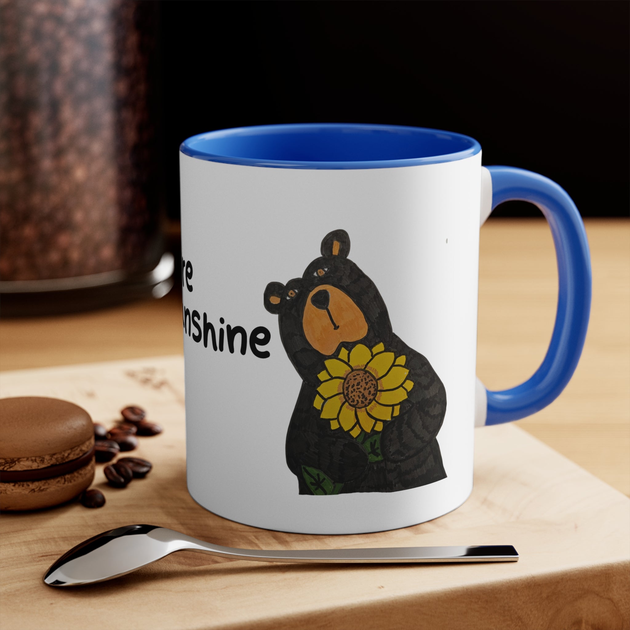 Whimsy Grr Sunflower 11oz Accent Mug