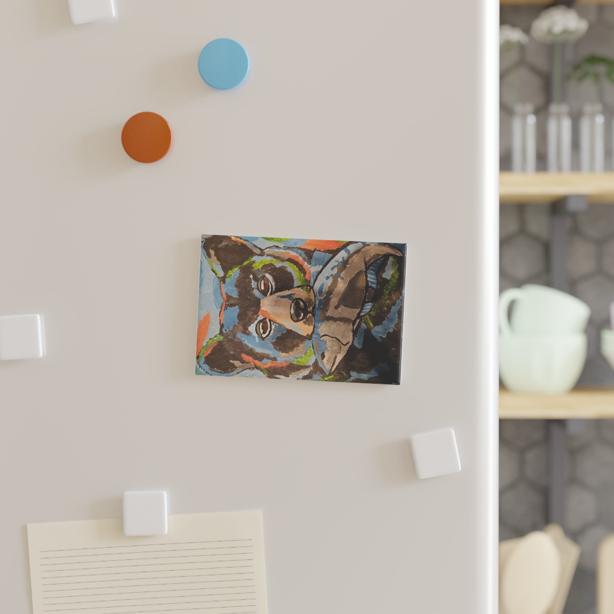 whimsy grr Button Magnet, Rectangle