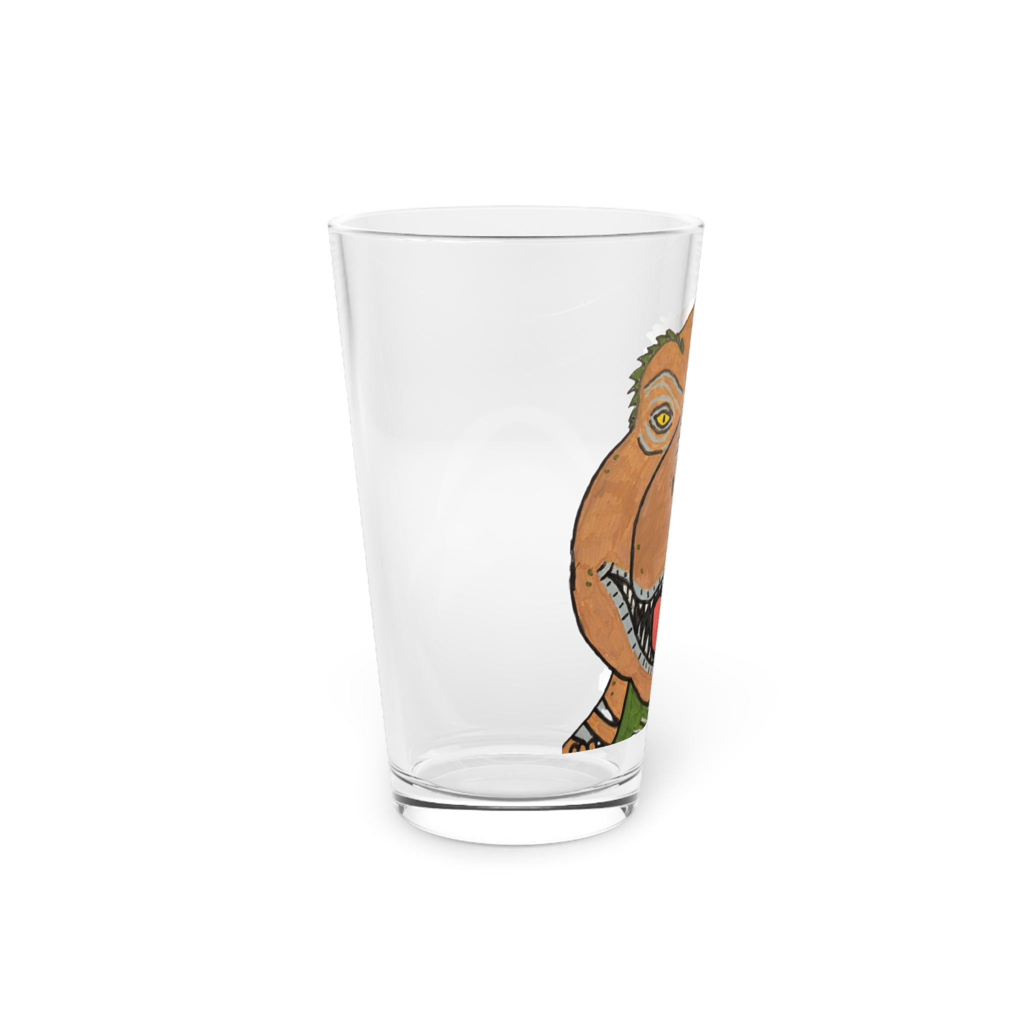 Dino Roar Pint Glass, 16oz