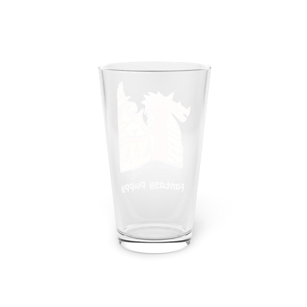 Fantasy Puppy Pint Glass, 16oz