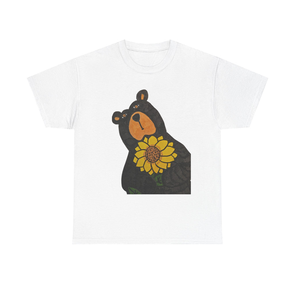Whimsy Grr Sunflower Unisex Heavy Cotton Tee