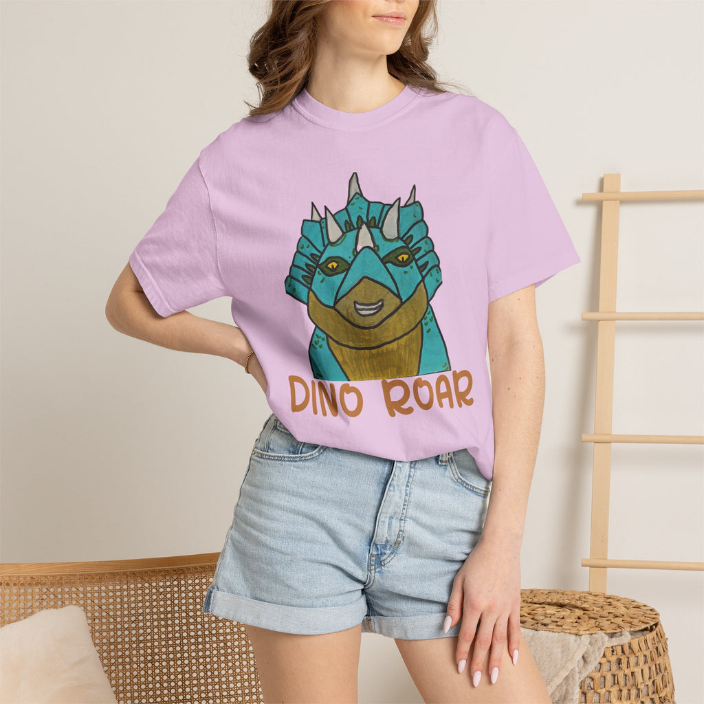 Dino Roar Triceratops Tee | Dinosaur Illustration T-Shirt