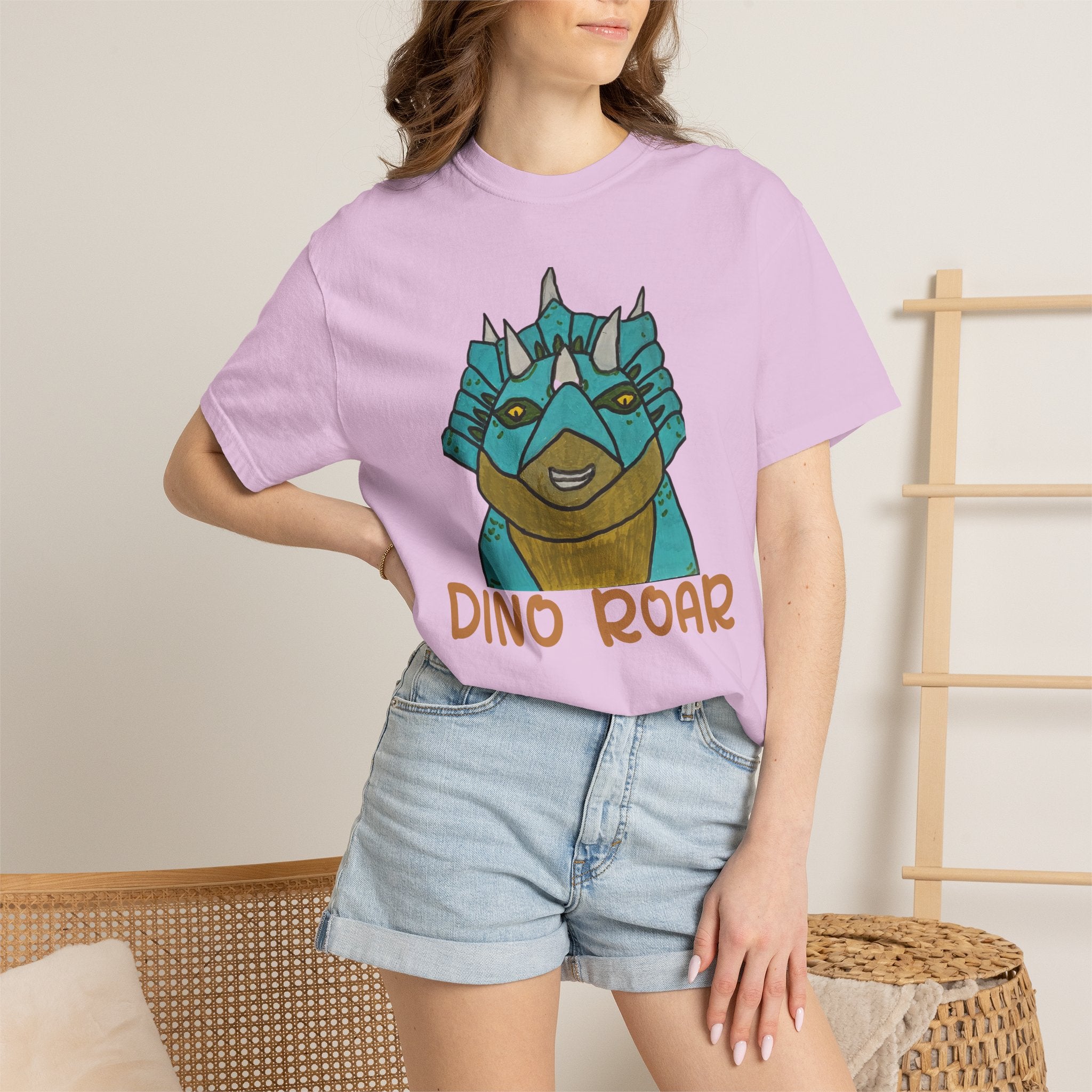Dino Roar Triceratops Tee | Dinosaur Illustration T-Shirt