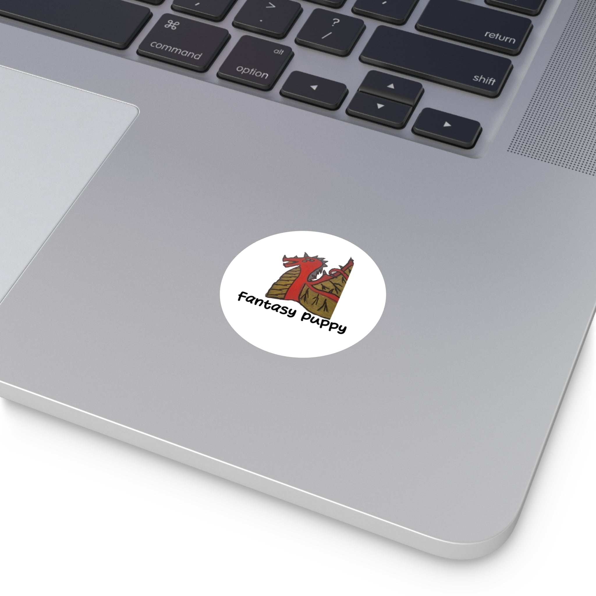 Fantasy Puppy Round Stickers, Indoor\Outdoor