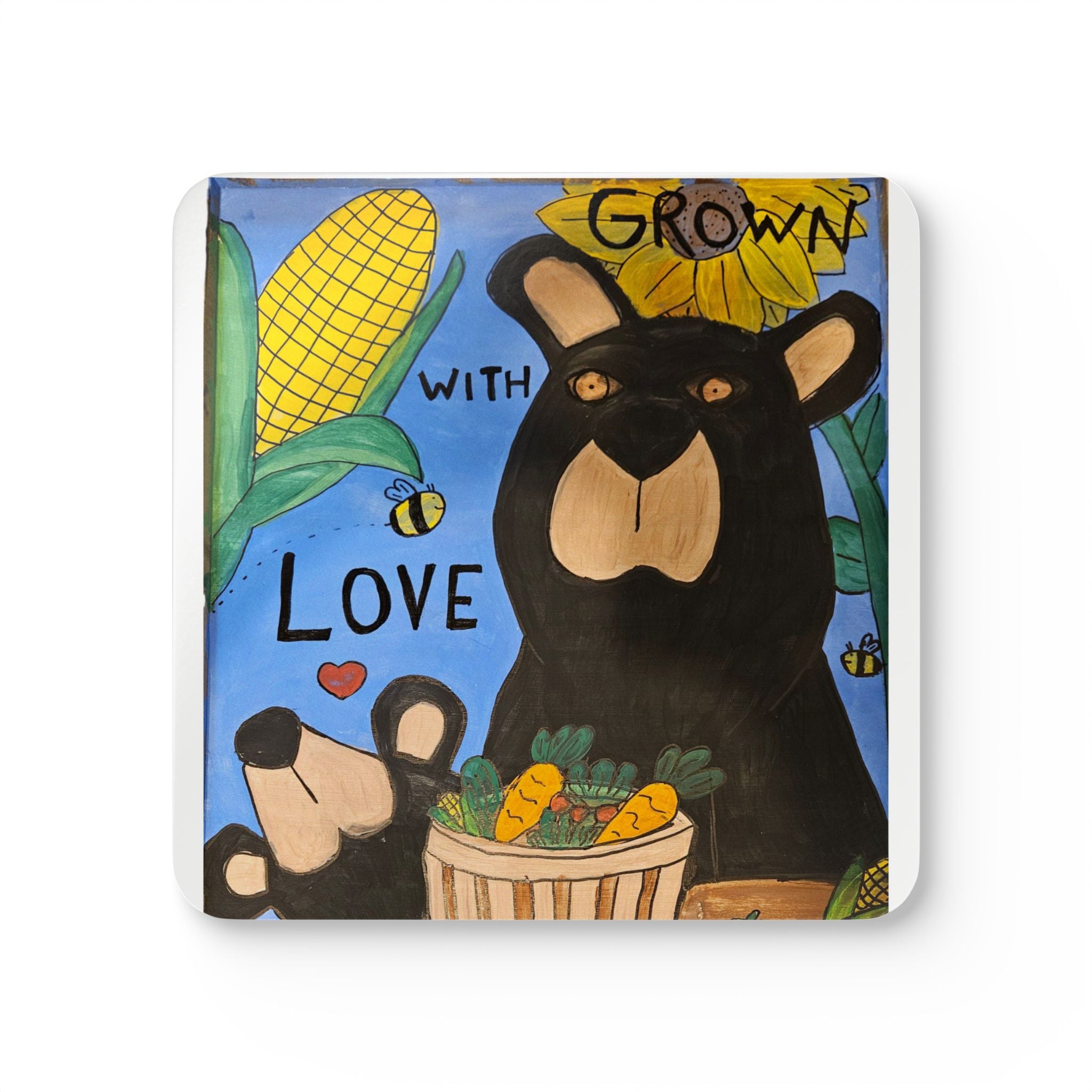 whimsy grr Corkwood Coaster Set